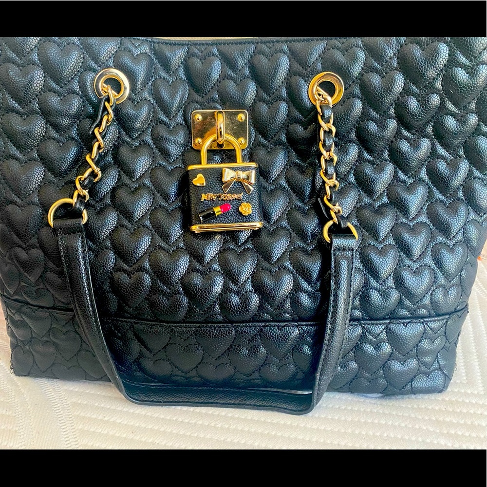 Black Betsey Johnson Tote Bag